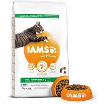 IAMS for Vitality - Alimento para Gato Adulto con pescado oceánico, 10 kg