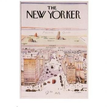 El New Yorker Póster, diseño de interior de Saul Steinberg Estados Unidos 1976 24 x 36 Nuevos y Raros