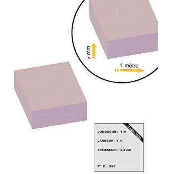 Placa de fibra Indigo 2mm 1x1m