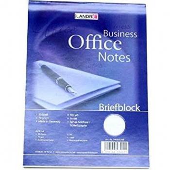 Bloc de Notas Office A5, 50 Hojas Rayadas, 70 g/m², No Perforado, Azul
