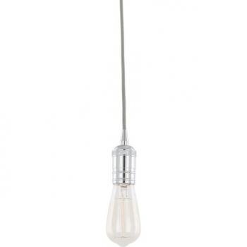 Lámpara Colgante Moderna Atrium Cromo 1 Luz E27