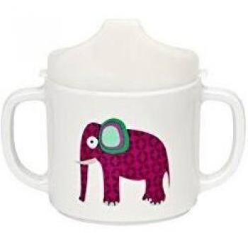 Lassig - Taza de melamina con silicona Wildlife Elephant