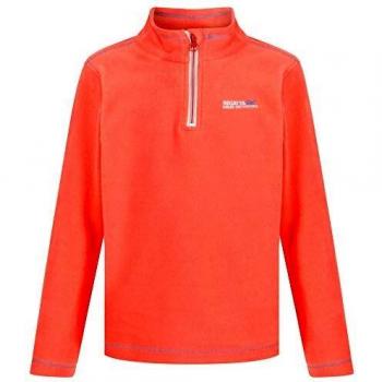 Regatta Hot Shot II - Forro Polar Ligero con Media Cremallera para niños, Infantil, Color Coral, tamaño Size: 13 yr