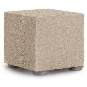 Funda Puff Bielástica Roc Beige 65 x 65 x 65 cm, Funda de Sofá Puf Premium Roc 40 x 40 cm c/1