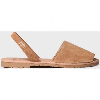 Sandalias de hombre de serraje y suela de goma