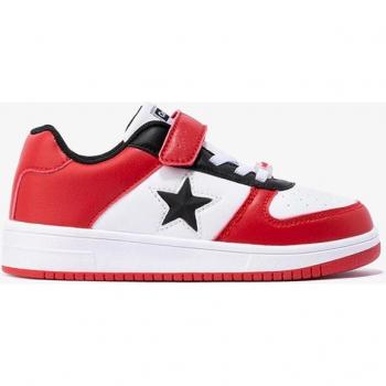Zapatillas deportivas CONGUITOS para niña en color rojo-blanco con luces