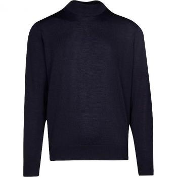 Pullover de Merinowolle con Stehkragen para Hombre en Color Marino, Talla 56
