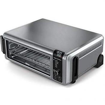 Horno Multifuncional Ninja Foodi SP101EU 8 en 1, Capacidad de 10L, Potencia de 2400W, Color Plata y Negro con Acero