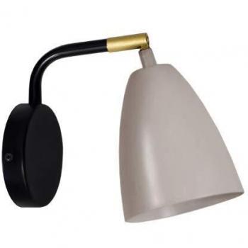 Aplique Articulado Tosel Olof de Metal Negro D 19 x H 15 cm