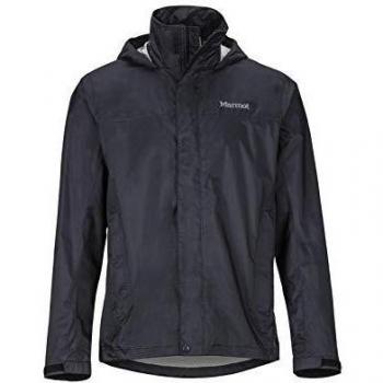 Marmot Precip Eco Jacket Tall Chubasqueros, Chaqueta Impermeable, A Prueba De Viento, Impermeable, Transpirable, Hombre, Black, L