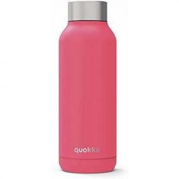 Quokka Solid - Brink Pink 510 ML | Botellas De Agua Acero Inoxidable Sin BPA |Botella Térmica De Doble Pared - Mantiene el frío y el Calor para Niños y Adultos