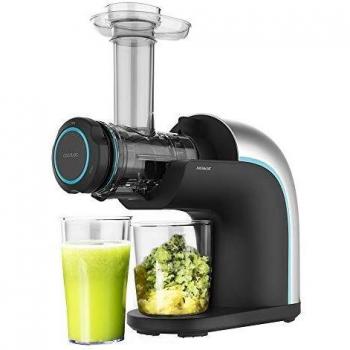 Cecotec Extractor de Zumo Juice&Live 2000 EasyClean. 150 W, Filtro EasyClean, Velocidad Lenta 70 RPM, regulador de Pulpa, 3 Niveles de licuado, tapón antigoteo, Tambor con Doble Salida