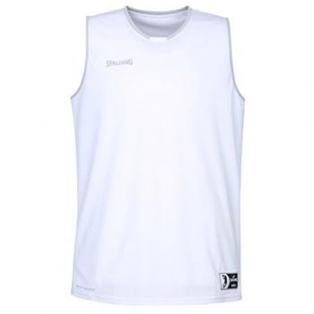 Spalding Camiseta Sin Mangas Move Blanco, Unisex Adulto, Blanco/Plata, Talla XXXL