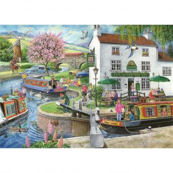 1000 Piece Jigsaw Puzzle - By The Canal, Find the Differences No.6