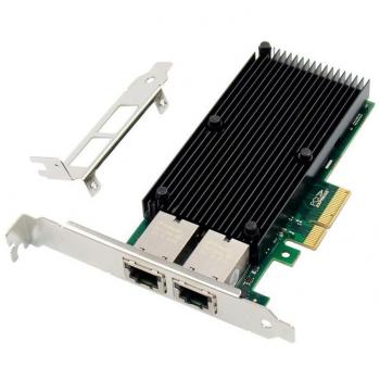 Tarjeta de Red Pcie X4 Dual RJ45 10 Gbe X550 Microconnect MC-PCIE-X550