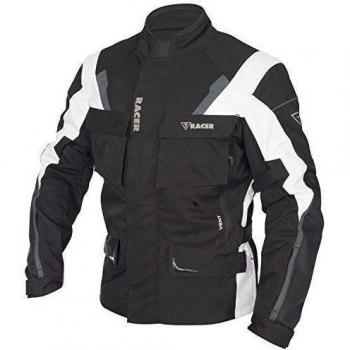 Racer Siena Chaqueta Textil Stretch, Negro, XL