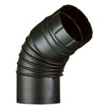 Codo Abierto Esmaltado 65° 15 Negro Opaco Aeternum Ala