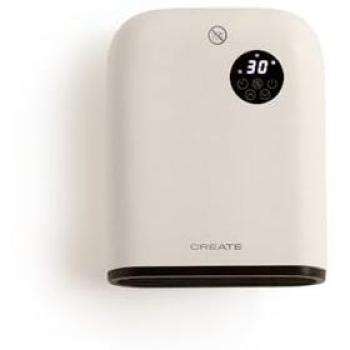 Calefactor de Pared o Suelo WiFi CREATE WARM WALL 2000W - Control desde App, Detección de Ventanas Abiertas, Interruptor Antivuelco, 3 Modos, Pantalla LCD