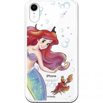 Funda Oficial Disney La Sirenita y Sebastian Transparente para iPhone XR