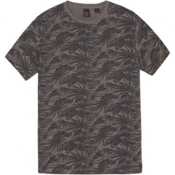 Camiseta Vezir de Le Temps des Cerises con diseño tropical en color gris, talla M