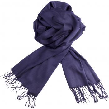 SCF276-Chal Pashmina de cachemir de moda para la mujer de algodón en azul marino