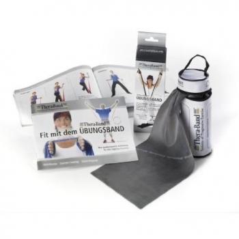 TheraBand Heavy-Duty Resistance Band 2.5m with Zipper Bag and Instructions - Black