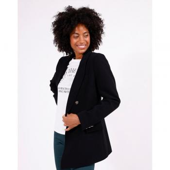 Blazer de mujer Naf Naf con cuello solapa y cierre cruzado, entallada