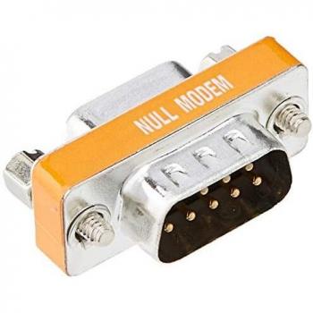 Adaptador D-Sub9 Macho-Hembra Null Modem Mini
