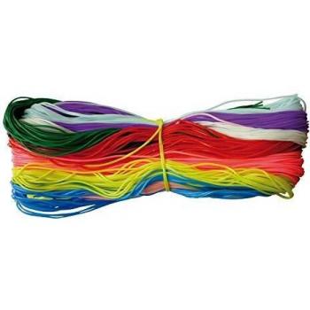 PW International – Scoubidous, bolsa de 250 hebras 25 x 10 colores, sin ftalatos