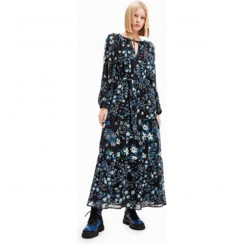 Vestido Desigual plumeti negro