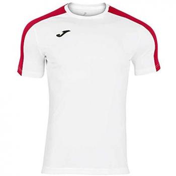 Joma Academy III Short Sleeve Men's T-Shirt White Red