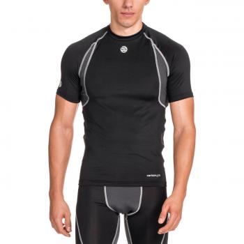 Skins Carbonyte Top Short Sleeve Round Neck - Prenda, color negro, talla s
