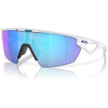 Gafas de Sol Oakley Sphaera Matte White Prizm Sapphire Polarized 0OO9403 Unisex Adulto, Blanco Mate/Zafiro Prizm Polarizado, 50 mm