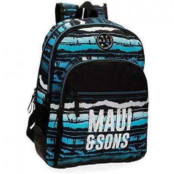 Maui and Sons Waves Mochila doble compartimento Multicolor 33x44x13,5 cms Poliéster 26.14L