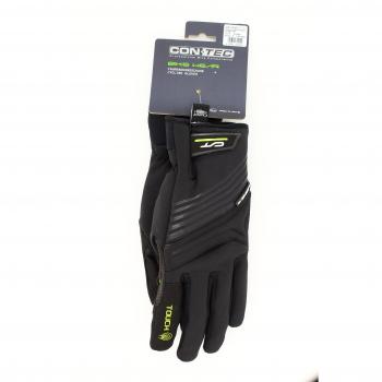 CONTEC Winterhandschuh 'Performer Touch' SB-verpackt, Softshell, winddicht und atmungsaktiv, hochgeschlossener Neopren Pulswärmer, verstärkter Daumenbereich, Digital-Leder, BioGel-Polsterung, Touch-Finger: Beschichtung zur Bedienung kapaz
