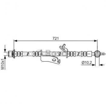 Manguera de freno Bosch BH1520 - 1987481636