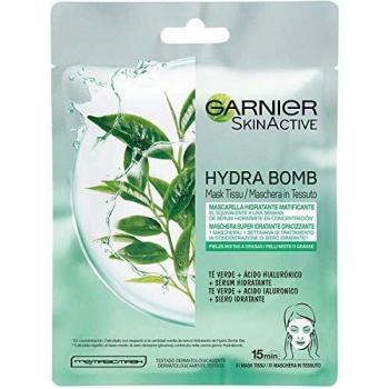 Garnier Skin Active Mascarilla de Tejido HydraBomb, Hidratante y Matificante, para Pieles Mixtas a Grasas