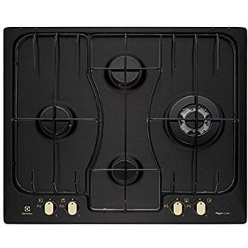Placa de Gas Electrolux RGG6243LOR 60 cm 4 Fuegos Negro Incasso Softline