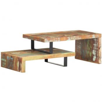 vidaXL 2 Piece Coffee Table Set Solid Reclaimed Wood