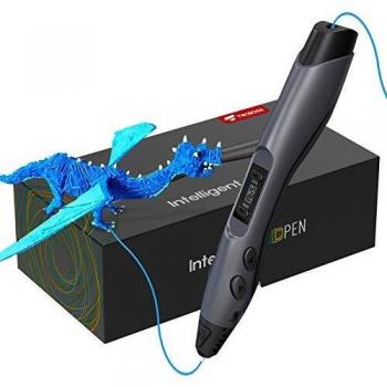 Pluma de Impresión 3D, Tecboss Pluma 3D con Pantalla LCD, 8 Velocidades Ajustables Lápiz 3D Compatibles PLA e ABS Filamentos, Un Regalo Especial de Cumpleaños y Navidad Para Niños y Adultos