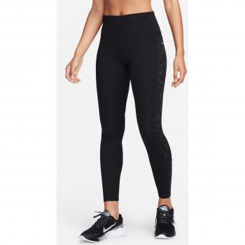 Mallas de mujer Nike Fast - Malla larga running 7/8, color negro, talla XS