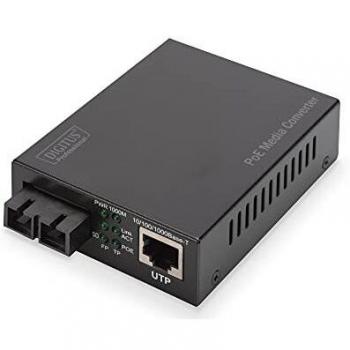 Gigabit PoE Media Converter Singlemode 10/100/1000Base-T20km