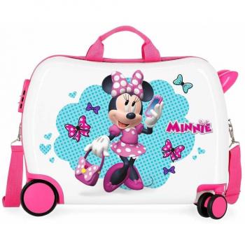 Disney Minnie Good Mood Maleta Infantil Multicolor 50x38x20 cms Rígida ABS Cierre combinación 34L 2,1Kgs 4 Ruedas Equipaje de Mano