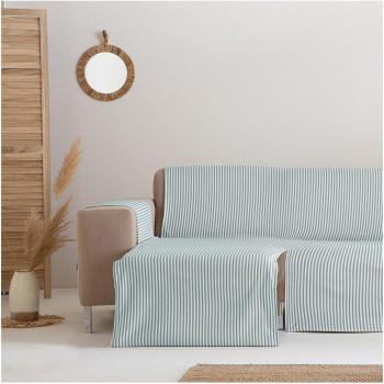GAMUSI - Funda cubre sofá/chaise longue izquierdo Alicante rayas agua