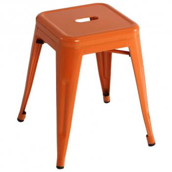 Kit Closet 5020519002 - Taburete bajo, metal, color naranja