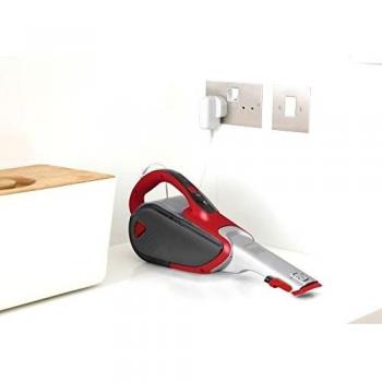 Black & Decker DVJ315J-QW - Aspirador, 10.8 V, 16.2 WH tecnología ECO inteligente, batería de litio, color gris y rojo