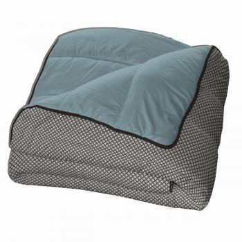 Bleu Calin RMI 40H creación edredón poliéster Mila Gris/Uni azul glaciar 240 x 220 cm