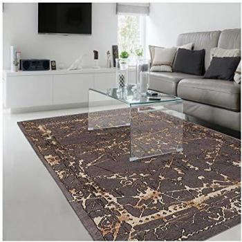 Alfombra Kilim Hecha a Mano 200x290 cm Rectangular Gris Estampado Abstracto Destructural