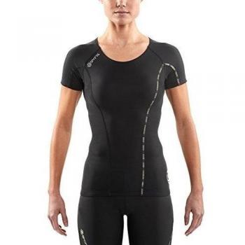 MusicSkins Mujer dnamic Womens Short Sleeve FXS Top S/S, black, XS