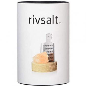 Roca de Sal del Himalaya con Rallador de Acero Inoxidable y Soporte de Madera Natural - Tifasa Gourmet Food